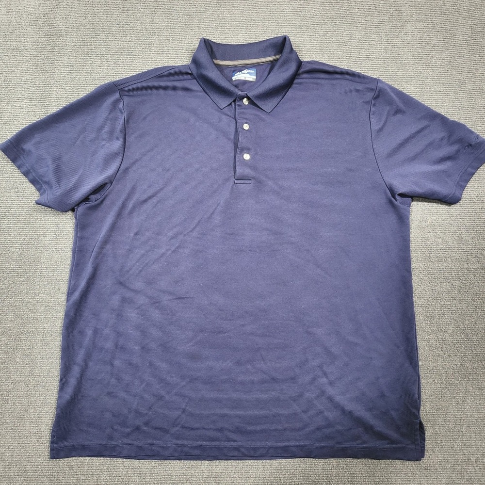 Ben Hogan Polo Shirt Mens 2XL Navy Blue Performance Golf Short Sleeve